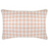 Escape to Paradise Cushion Cover With Piping Ginglam Peach 35CM X 50CM