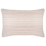 Escape to Paradise Cushion Cover With Piping Paint Stripes Blush 35CM X 50CM