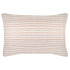 Escape to Paradise Cushion Cover With Piping Paint Stripes Blush 35CM X 50CM