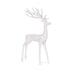 Holly and Ivy White Minimalist Reindeer Christmas Decoration Figurine 44.5CM