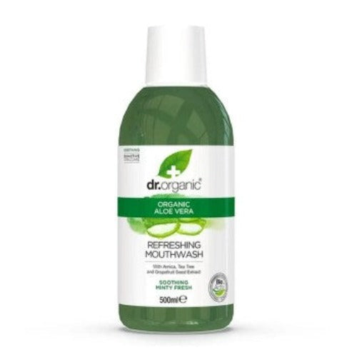 Dr Organic Mouthwash Organic Aloe Vera 500ml