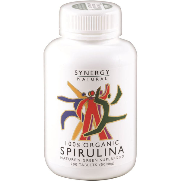 Synergy Natural Organic Spirulina 500mg 200 Tablets