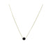 Wicked Sista Mariella Gold Pendant Necklace With Black Crystal