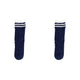 Wicked Sista Chenille Braid Slipper Socks with Stripe Navy 2 Pack One Size
