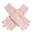 Wicked Sista Plaited Knit Gloves Blush