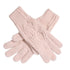 Wicked Sista Pattern Knitted Gloves Blush