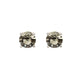 Wicked Sista Classic Crystal Studs Black Diamond Silver