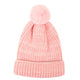Foote Street Glitter Knit Beanie With Pom Pom For Children Pink M L
