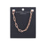 Wicked Sista Bold Textured Chain Necklace Rose Gold