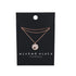 Wicked Sista V Shape Necklace Rose Gold Adjustable