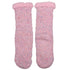 Wicked Sista Diamond Knit Slipper Socks Ice Pink Fleck