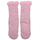 Wicked Sista Diamond Knit Slipper Socks Ice Pink Fleck