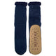 Mister Seed Stitch Slipper Socks Dark Navy One Size