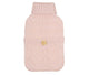 Wicked Sista Light Pink Cable Knit Hot Water Bottle Cover