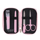 Wicked Sista Island Palm Zipper Manicure Set for Travel and Nail Care