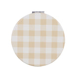 Wicked Sista S Round Compact Mirror with a Classic Gingham Design