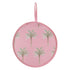 Wicked Sista Foldable Hand Fan with Island Palm Design
