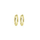 Wicked Sista Gold Everyday Textured Huggie Hoops