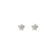 Wicked Sista Silver Petite Star Stud Earrings