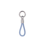 Wicked Sista Weave Loop Keyring in Steel Blue and Silver