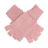 Wicked Sista Fingerless Soft Knitted Gloves Blush Pink