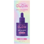 Australian Glow Self Tanning Drops Dark With Hyaluronic Acid 30ML