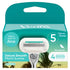 Gillette Venus Miami Sunrise Deluxe Smooth Sensitive Blade Refills 4 Pack