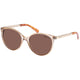 SOLARIZED Round Cat Combo Peach Women's Sunglasses