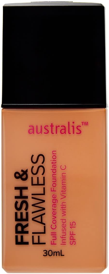 Australis Fresh & Flawless Full Coverage Foundation - Sunkissed