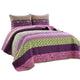 Lush Decor Royal Empire 3 Piece Quilt Set Full Queen Plum