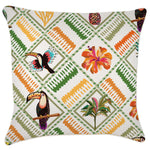 Escape to Paradise Cushion Cover With Piping Sanctuary 60CM X 60CM