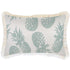 Escape to Paradise Cushion Cover Coastal Fringe Pineapples Seafoam 35CM X 50CM