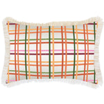 Escape to Paradise Cushion Cover Coastal Fringe Colour Mesh White 35CM X 50CM
