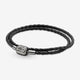 Pandora Moments Star Wars Clasp Double Black Leather Bracelet