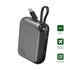 4Smarts Power Bank Pocket with Integrated USB-C cable 10000mAh 30W Space Grey