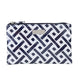 Wicked Sista  Demi Geo Large Flat Purse Cosmetic Makeup Bag Travel Toiletry Organiser