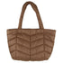 Wicked Sista Quilted Tote Bag Chestnut
