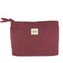 Wicked Sista Corduroy Large Cosmetic Bag Plum 25CM