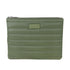 Wicked Sista Khaki Quilted Flat Cosmetic Bag