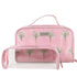 Wicked Sista Island Palm 2 in 1 Cosmetic Bag Set Travel Toiletry Makeup Organiser