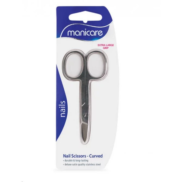 Manicare Nail Scissors Curved Extra Large Grip