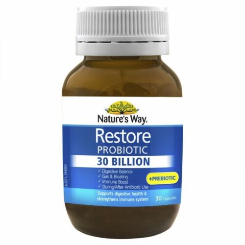 Natures Way Restore Probiotic 30 Billion 30 Capsules