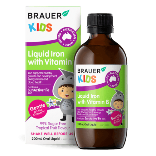 Brauer Kids Liquid Iron with Vitamin B 200ml