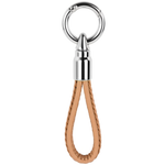 Wicked Sista Weave Loop Keyring Chestnut/Silver