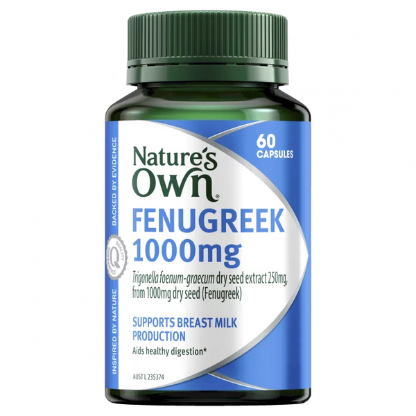 Natures Own Fenugreek 1000mg 60 Capsules