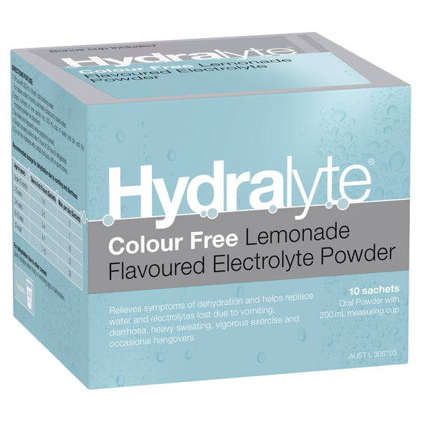 Hydralyte Sachets Lemonade 10