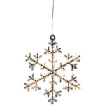 Xmas Icy Hang Star Brown Clear