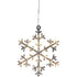 Xmas Icy Hang Star Brown Clear