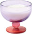 Paddywax Pepper and Plum Scented Candle in a Purple and Pink Tinted Glass Goblet 241G