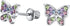 Adnohr Sensitive Surgical Steel Rainbow Butterfly Stud Earrings